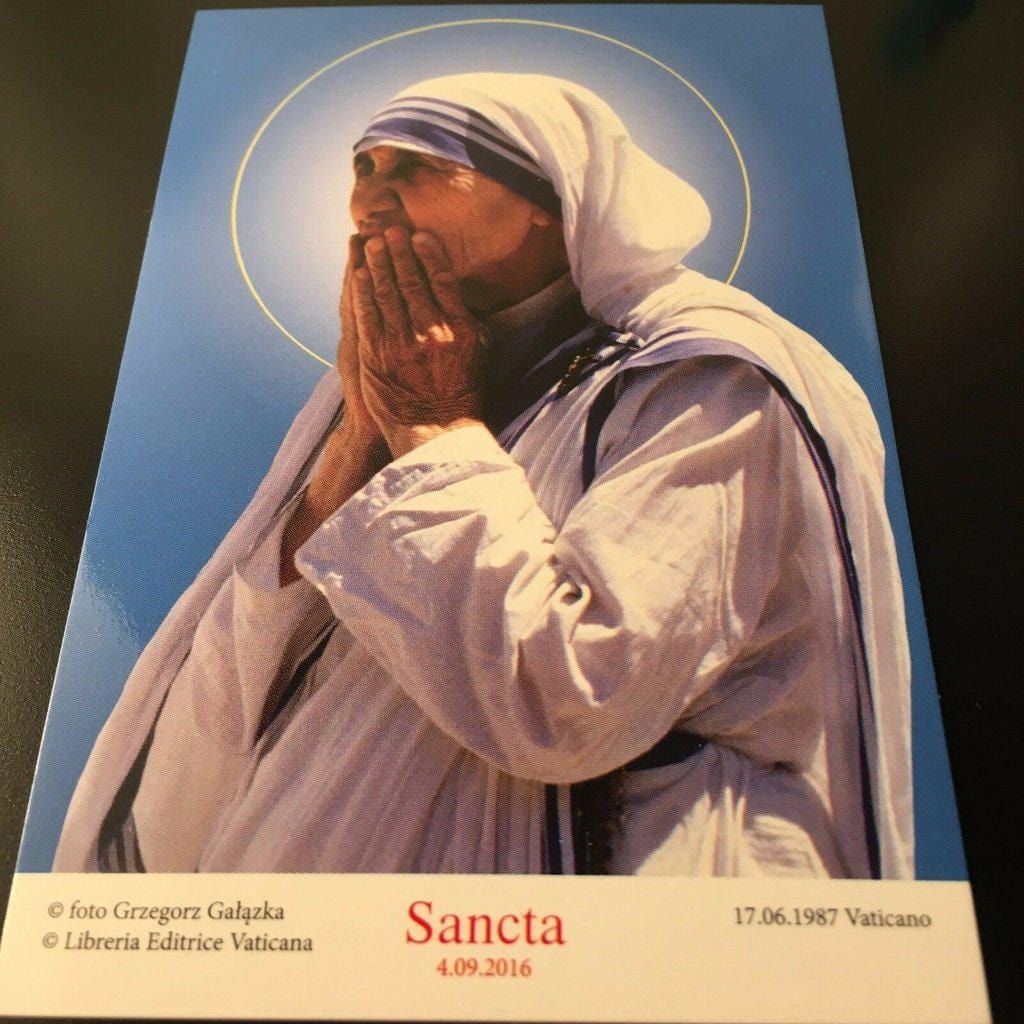 St. Mother Teresa - San Madre Teresa Calcutta - Rosary Blessed By Pope | Catholically