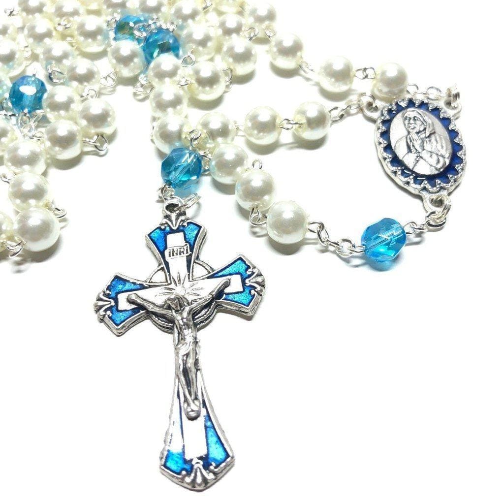 St. Mother Teresa - San Madre Teresa Calcutta - Rosary Blessed By Pope | Catholically