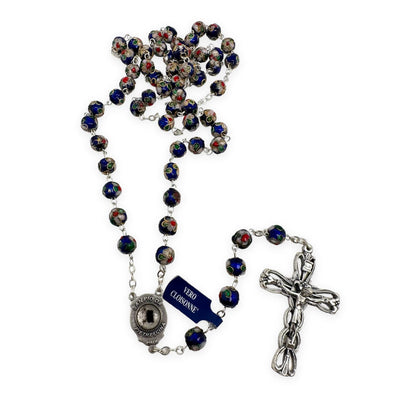 St. Padre Pio Blue Rosary Blessed By Pope | Catholically