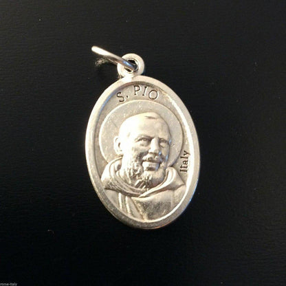 Saint Padre Pio Medal w/ 2nd Class Relic Vestment - Blessed by Pope Leo XIV | Catholically
