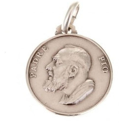 St. Padre Pio Medal - St.Pio of Pietrelecina 925 Sterling Silver Pendant | Catholically