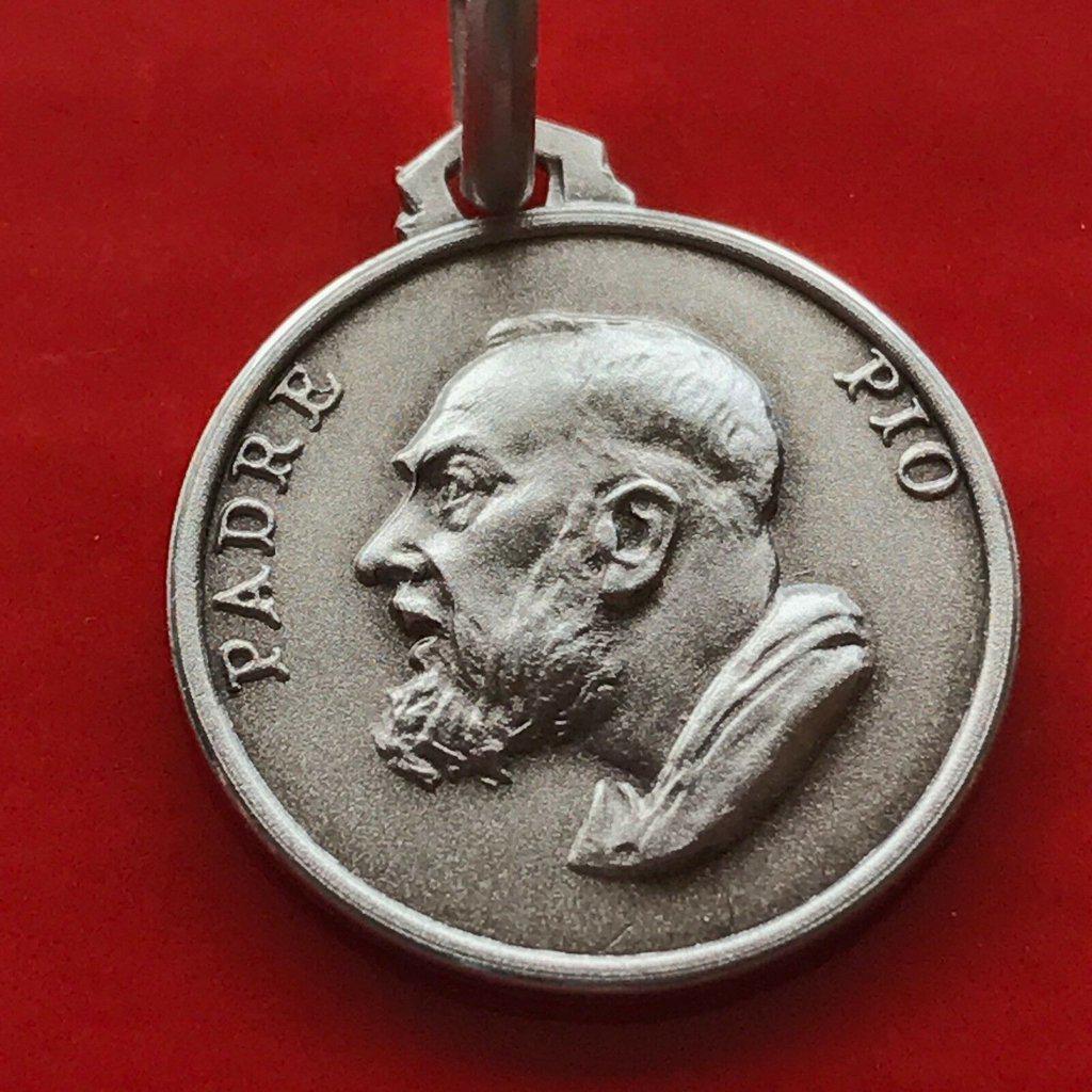 St. Padre Pio Medal - St.Pio of Pietrelecina 925 Sterling Silver Pendant | Catholically