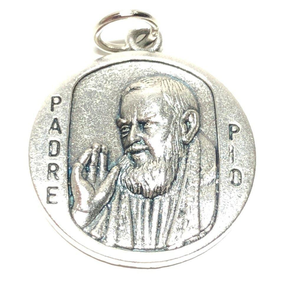 St. Padre Pio Pietrelcina Relic Medal Catholic Charm - St. Pio Ex-Indumentis | Catholically