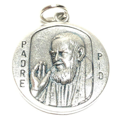 St. Padre Pio Pietrelcina Relic Medal Catholic Charm - St. Pio Ex-Indumentis | Catholically