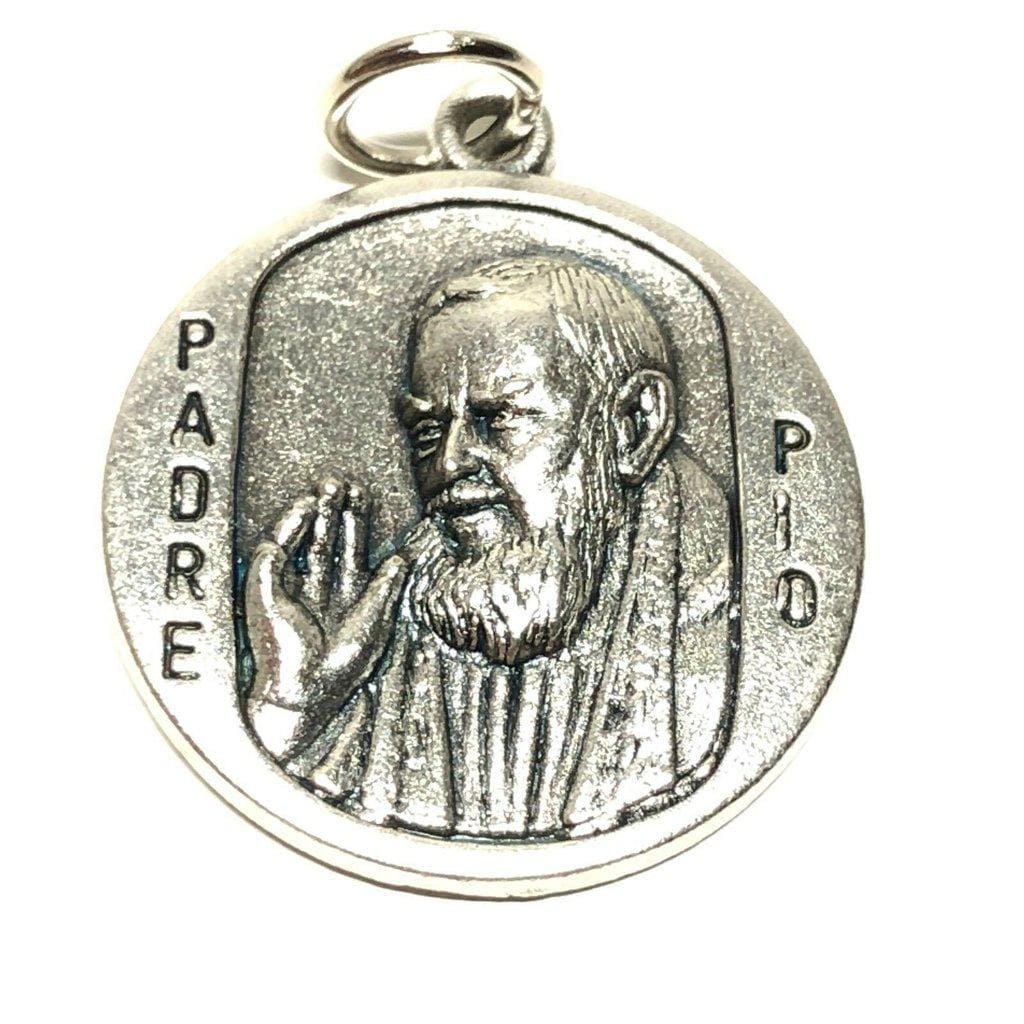 St. Padre Pio Pietrelcina Relic Medal Catholic Charm - St. Pio Ex-Indumentis | Catholically