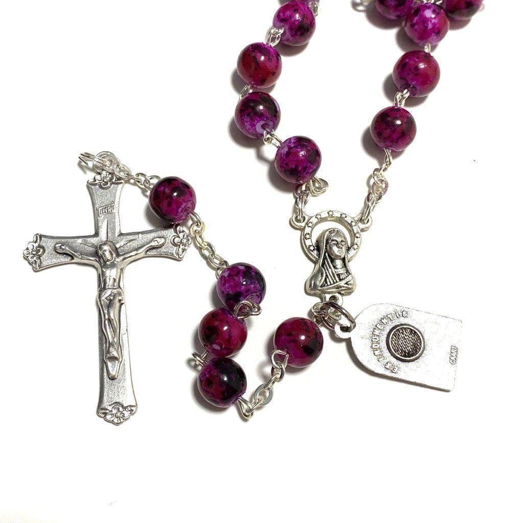 St. Padre Pio Prayer Beads - St. Father Pio Relic Rosary Blessed By Pope | Catholically