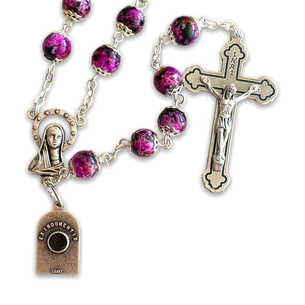 St. Padre Pio Prayer Beads - St. Father Pio Relic Rosary - Blessed By Pope | Catholically