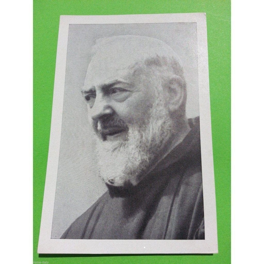 St. Padre Pio Rare Vintage Photo Holy Card - Saint Father Pio Picture - New! | Catholically