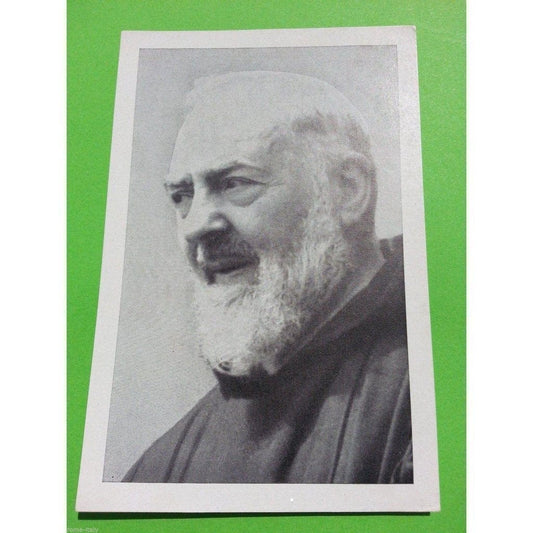 St. Padre Pio Rare Vintage Photo Holy Card - Saint Father Pio Picture - New! | Catholically