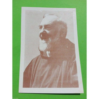 St. Padre Pio Rare Vintage Photo Holy Card - Saint Father Pio Picture - New! | Catholically