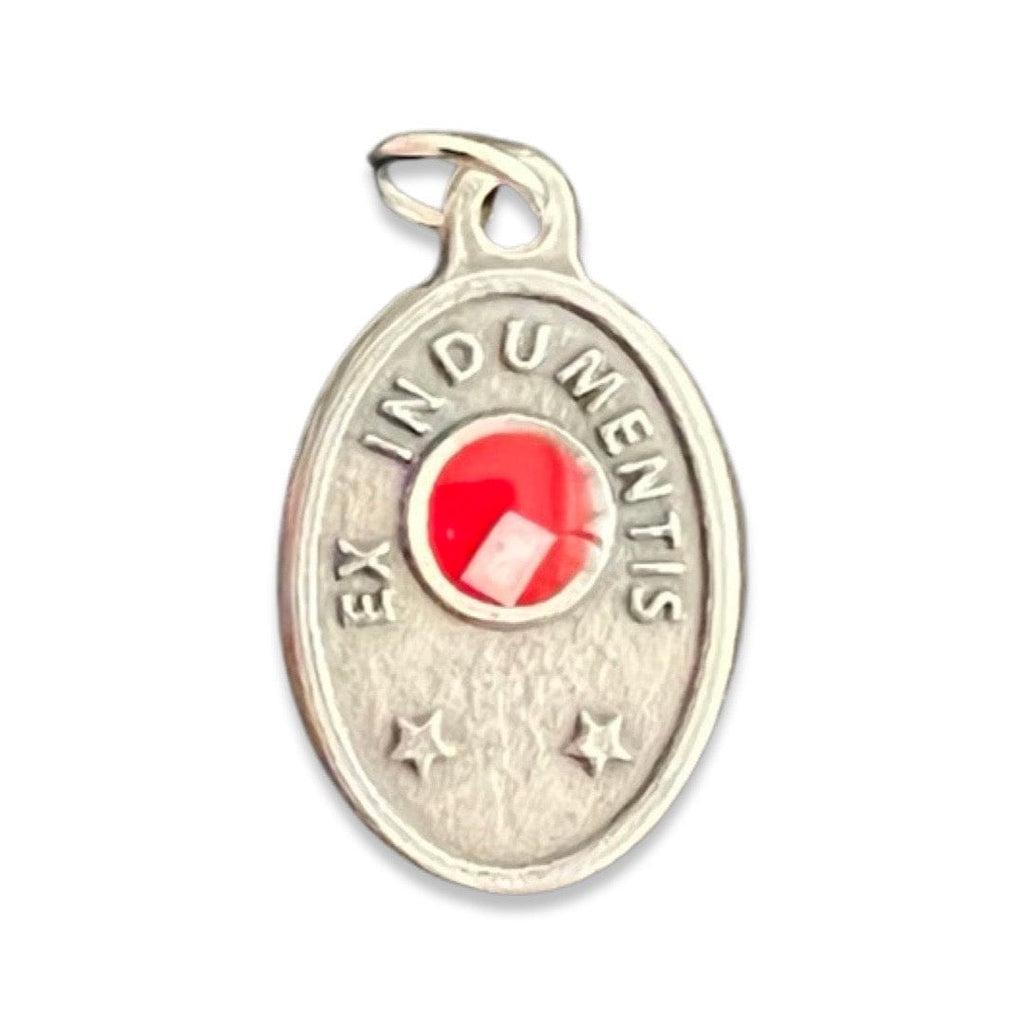 St. Padre Pio Relic Medal Pendant - St. Father Pio Relic Ex-Indumentis | Catholically