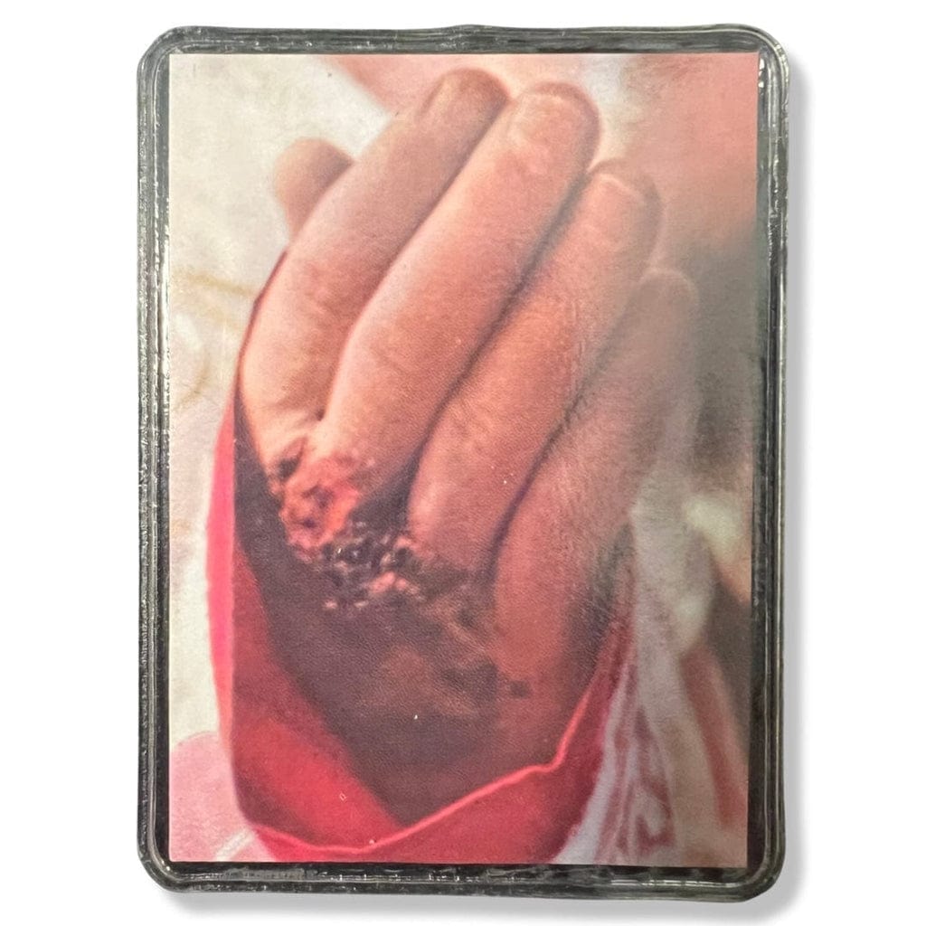 St. Padre Pio Vintage Holy Card - Relic Of St. Father Pio Of Pietrelecina | Catholically