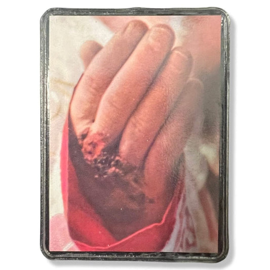 St. Padre Pio Vintage Holy Card - Relic Of St. Father Pio Of Pietrelecina | Catholically