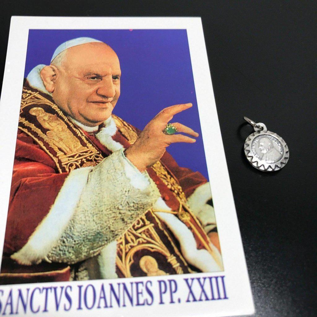 St. Pope John XXIII - 2nd Class Relic - Medal Pendant Charm | Catholically