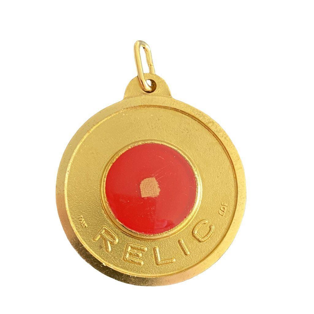 St. Pope John XXIII -2nd Class Relic Vestment Old Medal Pendant Charm | Catholically