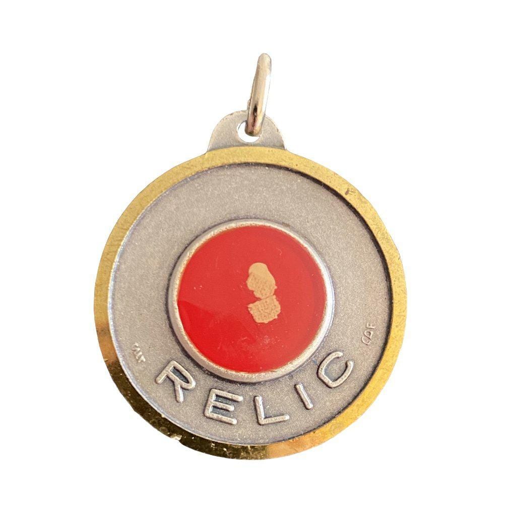 St. Pope John XXIII Relic medal with vestment - Medallion - Pendant | Catholically