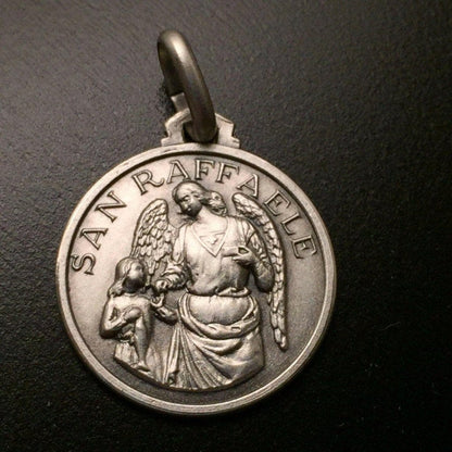 St.Raphael Archangel Medal - 925 Sterling Silver - Blessed By Pope | Catholically