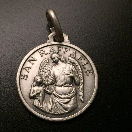 St.Raphael Archangel Medal - 925 Sterling Silver - Blessed By Pope | Catholically