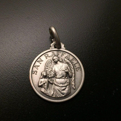 St.Raphael Archangel Medal - 925 Sterling Silver - Blessed By Pope | Catholically