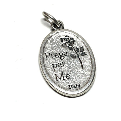 St. Rita Of Cascia Silver Tone Medal Pendant  Lost & Impossible Causes | Catholically