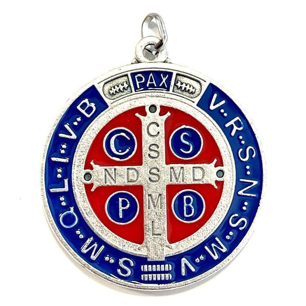 St. Saint Benedict 2" Medal - Exorcism - Medalla Blessed By Pope | Catholically