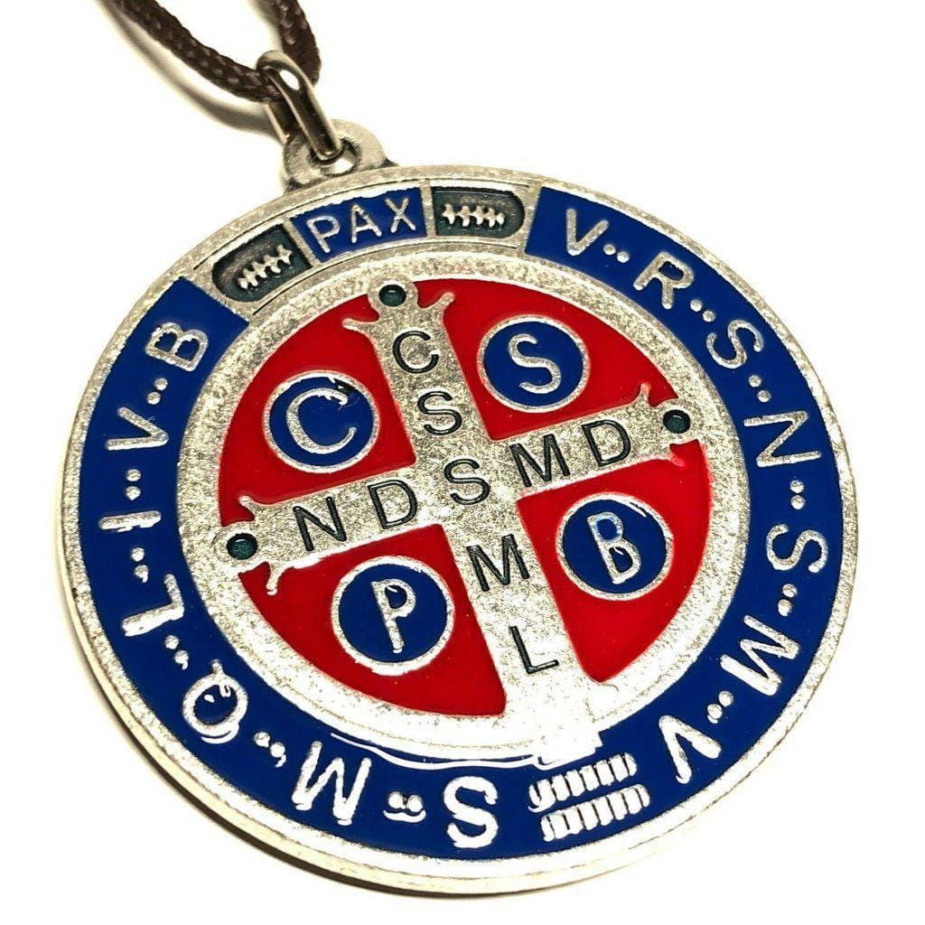 St. Saint Benedict 2" Medal - Exorcism - Medalla Blessed By Pope | Catholically