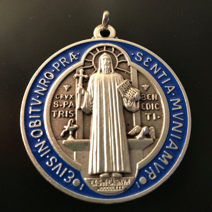 St. Saint Benedict 2" Medal - Exorcism - Medalla Blessed By Pope | Catholically