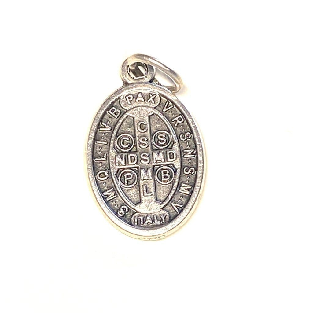 St. Saint Benedict small Medal - San Benito Cruz  Medalla - Blessed Pendant | Catholically