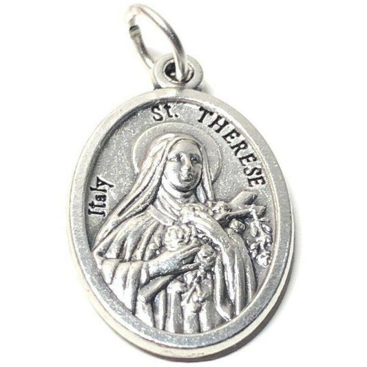 St Therese Of Lisieux Infant Jesus Roses - Catholic Medal Pendant Religious | Catholically