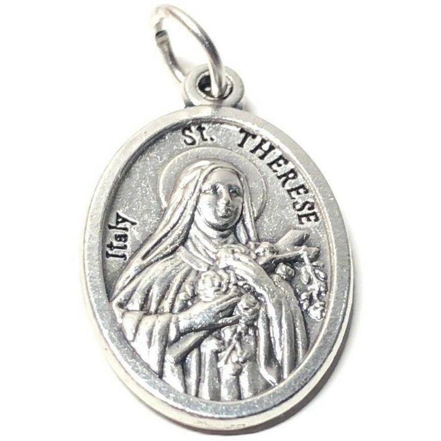 St Therese Of Lisieux Infant Jesus Roses - Catholic Medal Pendant Religious | Catholically