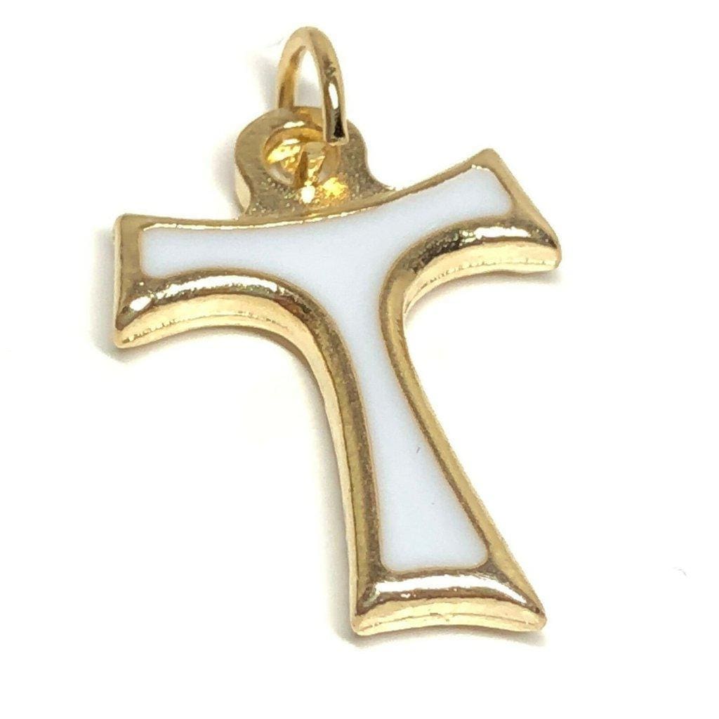 Tau Cross Blessed by Pope - Medal - Pax Et Bonum Franciscan Crucifix | Catholically
