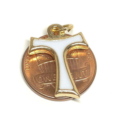 Tau Cross Blessed by Pope - Medal - Pax Et Bonum Franciscan Crucifix | Catholically