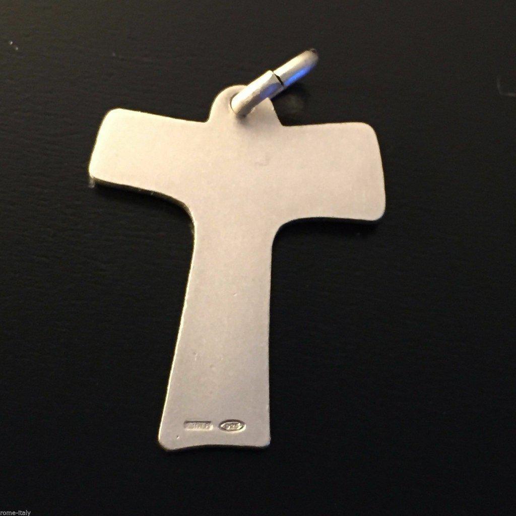 Tau Crucifix - Franciscan Cross - 925 Sterling Silver - St.Francis Of Assisi | Catholically