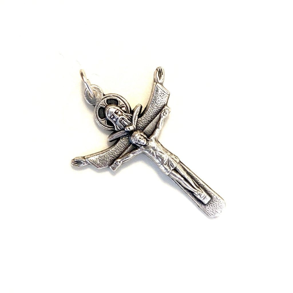 Tertium Millennium Holy Trinity Cross Crucifix - Blessed By Pope -Parts -Pendant | Catholically