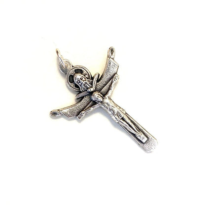 Tertium Millennium Holy Trinity Cross Crucifix - Blessed By Pope -Parts -Pendant | Catholically