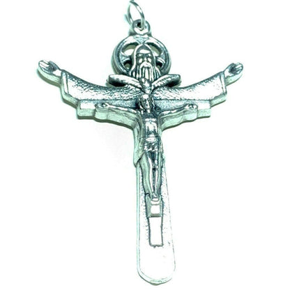 Tertium Millennium Holy Trinity Cross Crucifix - Blessed By Pope -Parts -Pendant | Catholically