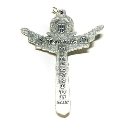 Tertium Millennium Holy Trinity Cross Crucifix - Blessed By Pope -Parts -Pendant | Catholically