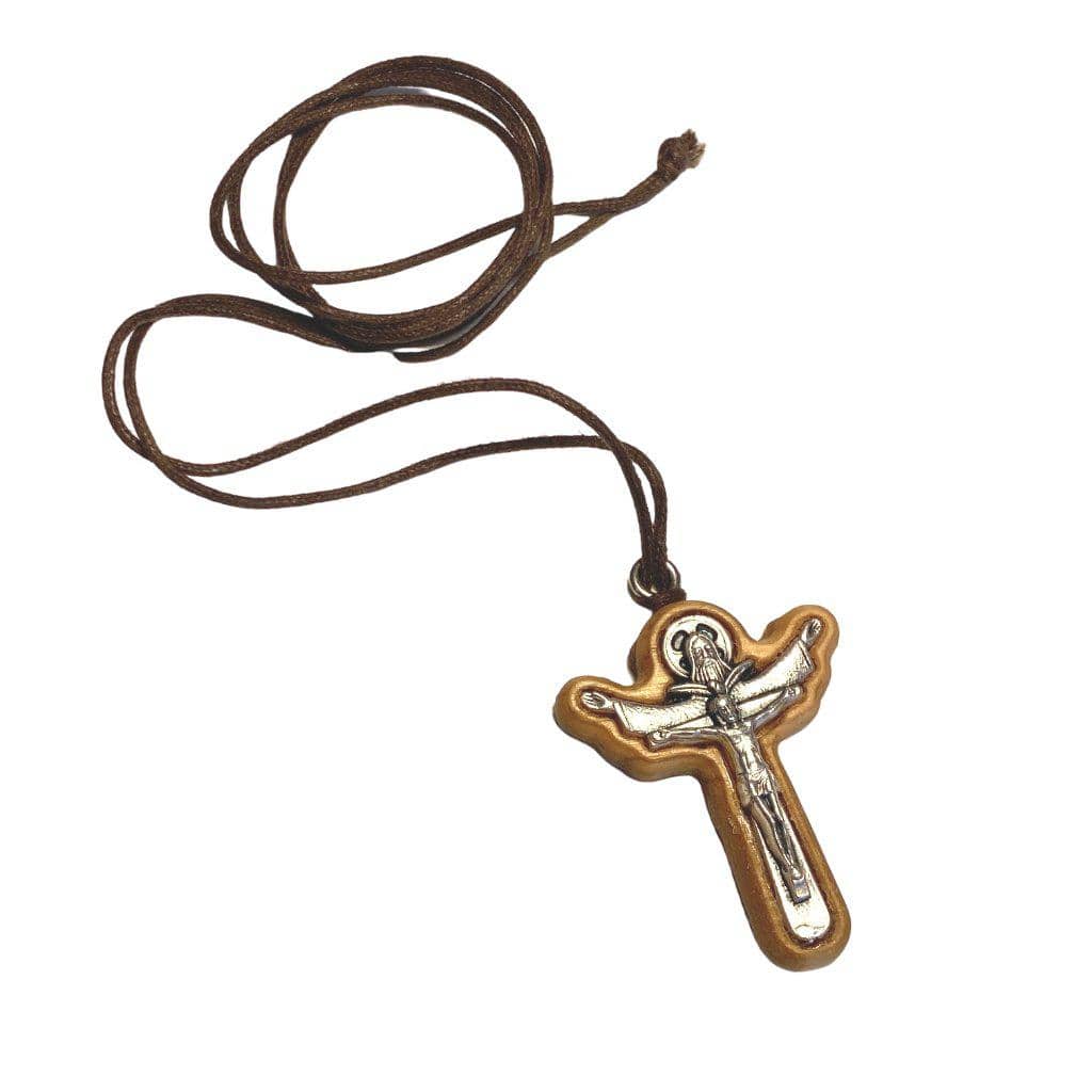 Tertium Millennium Holy Trinity - Wooden Cross Crucifix - Blessed By Pope | Catholically