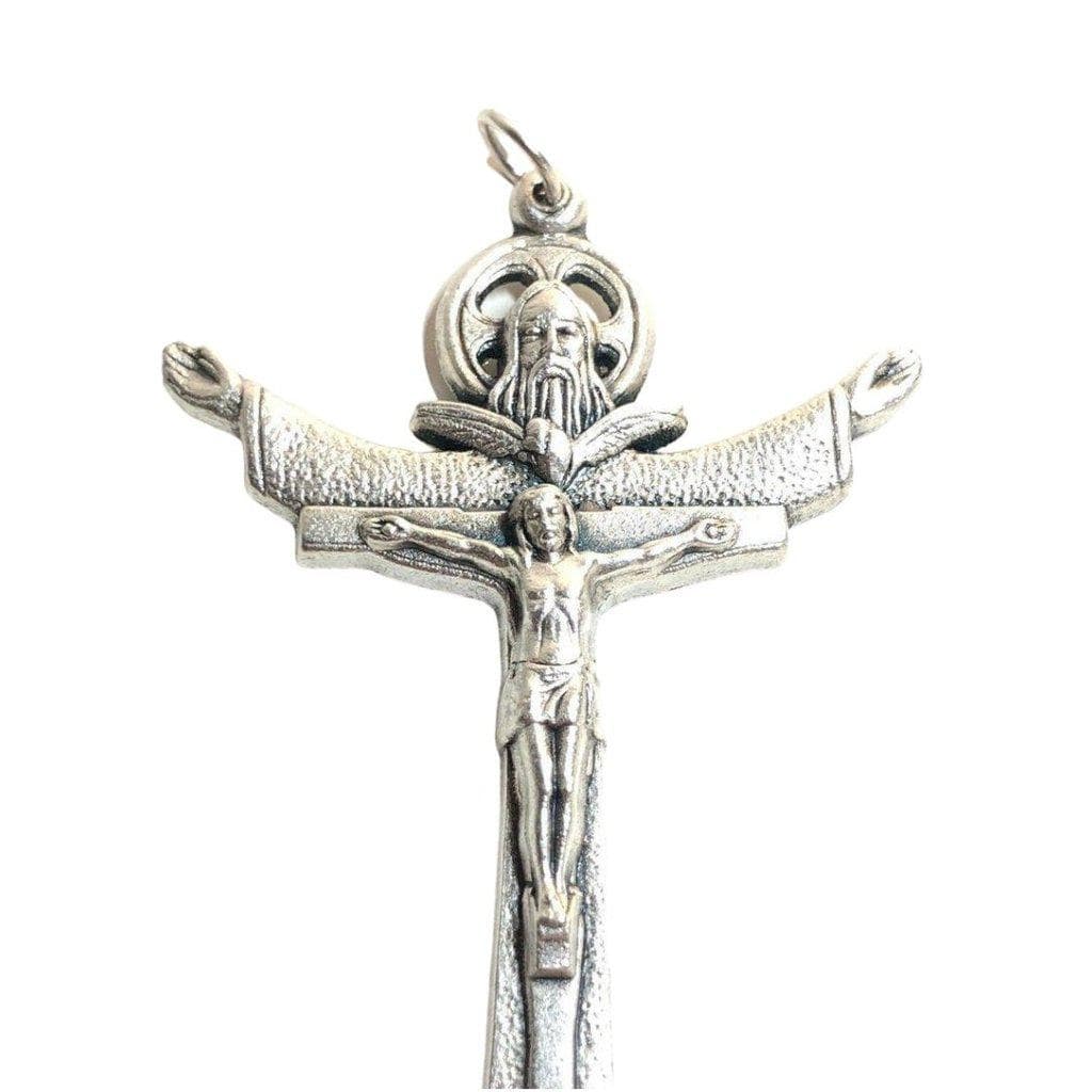 The Tertium Millennium Holy Trinity Cross Crucifix Blessed By Pope - Pendant | Catholically