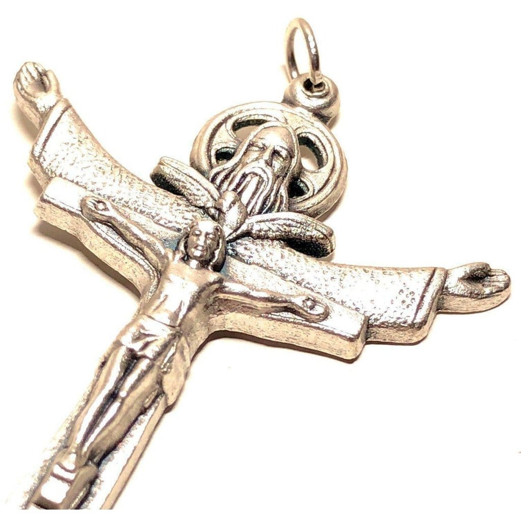 The Tertium Millennium Holy Trinity Cross Crucifix Blessed By Pope - Pendant | Catholically
