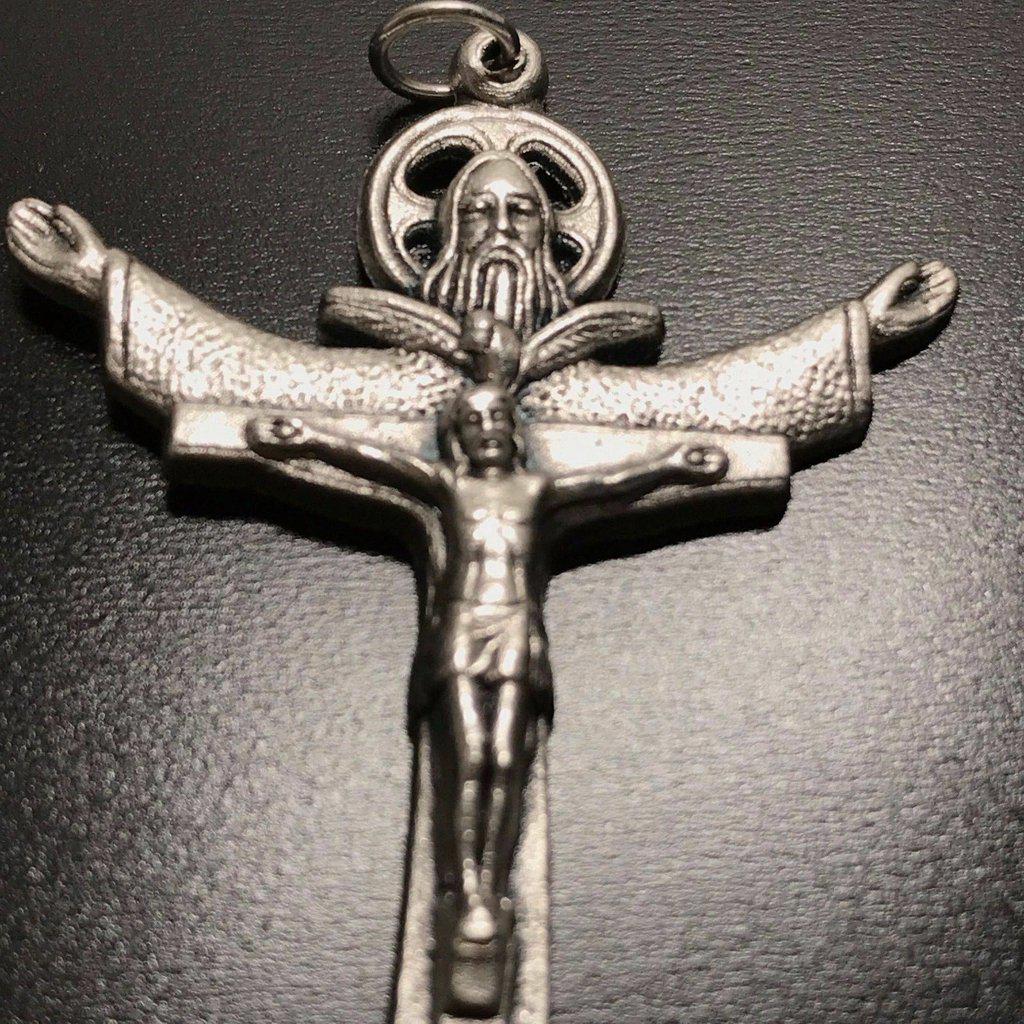 The Tertium Millennium Holy Trinity Cross Crucifix Blessed By Pope - Pendant | Catholically