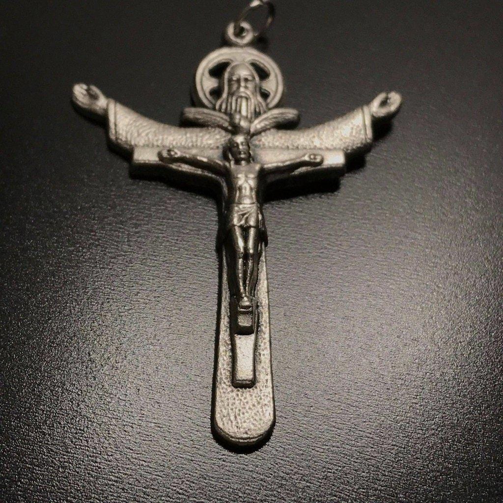 The Tertium Millennium Holy Trinity Cross Crucifix Blessed By Pope - Pendant | Catholically