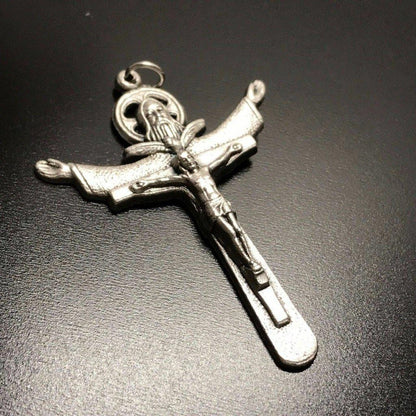 The Tertium Millennium Holy Trinity Cross Crucifix Blessed By Pope - Pendant | Catholically