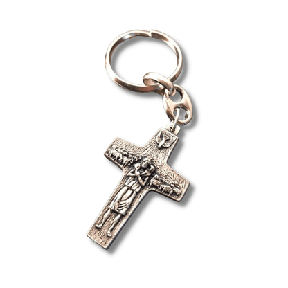 Vedele - Key Ring Pope Francis Pectoral Cross - Crucifix - Blessed By Pope | Catholically