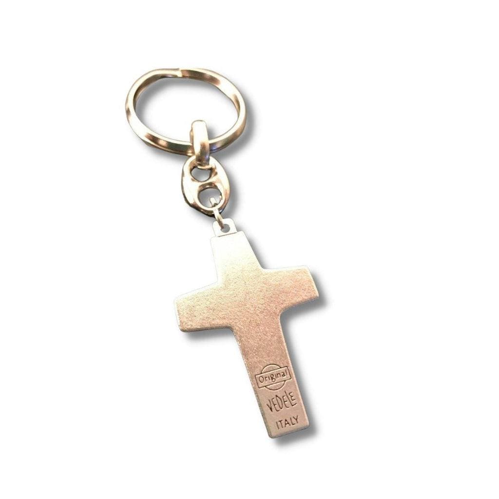 Vedele - Key Ring Pope Francis Pectoral Cross - Crucifix - Blessed By Pope | Catholically