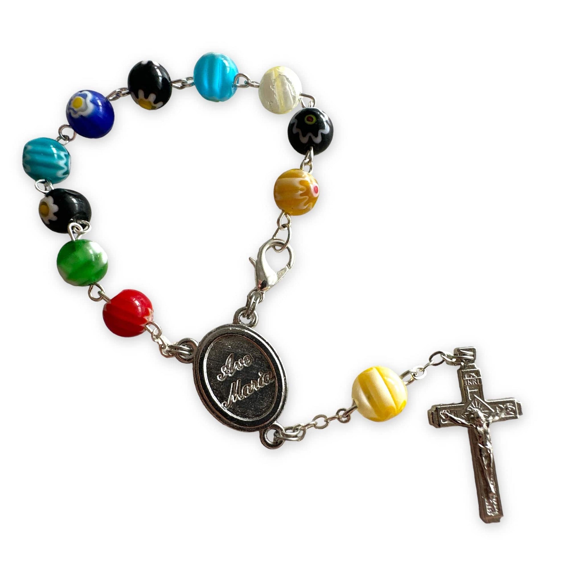 Venetian Glass Murrina Bracelet Blessed by Pope | Catholically