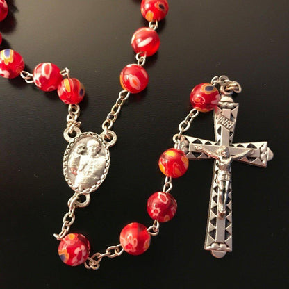 Venetian Glass Murrina  Rosary Blessed By Pope - Communion / Confirmation | Catholically