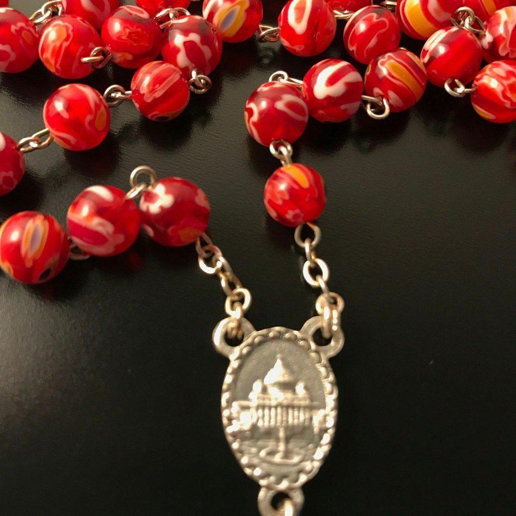 Venetian Glass Murrina  Rosary Blessed By Pope - Communion / Confirmation | Catholically