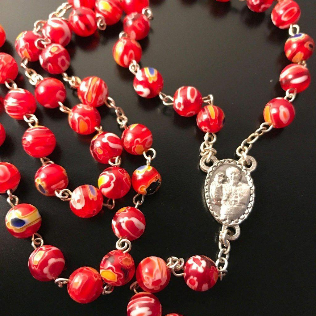 Venetian Glass Murrina  Rosary Blessed By Pope - Communion / Confirmation | Catholically