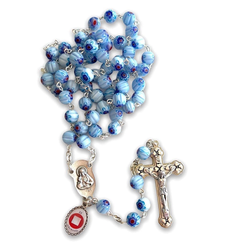 Venetian Glass Murrina  Rosary - St. John Paul II Relic  - Communion | Catholically